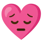 faccina pensierosa + cuore con fiocco