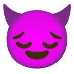 faccina pensierosa + faccina con sorriso e corna