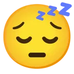 faccina pensierosa + faccina che dorme
