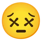 faccina pensierosa + faccina frastornata