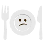 faccina confusa + piatto e posate