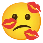 faccina confusa + impronta della bocca