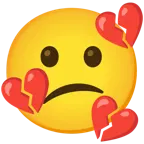 faccina confusa + cuore infranto