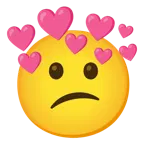 faccina confusa + cuore con freccia