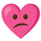 faccina confusa + cuore con fiocco