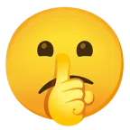 faccina confusa + faccina che zittisce
