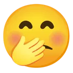 faccina confusa + faccina con mano sulla bocca