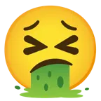 faccina confusa + faccina che vomita