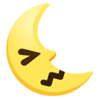faccina frustrata + faccina ultimo quarto di luna