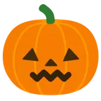 faccina frustrata + zucca di Halloween