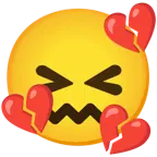 faccina frustrata + cuore infranto