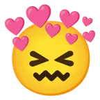 faccina frustrata + cuore con freccia