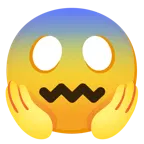 faccina frustrata + faccina terrorizzata