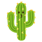 kissing face + cactus