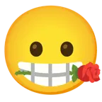 kissing face + rose