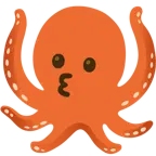 kissing face + octopus