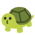 kissing face + turtle