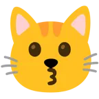 kissing face + cat face