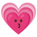 kissing face + growing heart