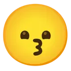 kissing face + disappointed face