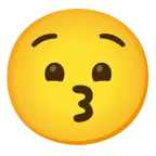 kissing face + anguished face