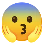 kissing face + face screaming in fear