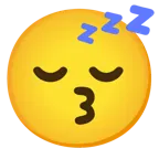 kissing face + sleeping face