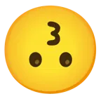 kissing face + upside-down face