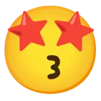 kissing face + star-struck