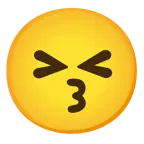 kissing face + face vomiting