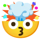 kissing face + exploding head