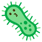 kissing face + microbe