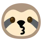 kissing face + sloth