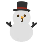 kissing face + snowman without snow