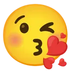 face blowing a kiss + face blowing a kiss