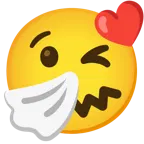 face blowing a kiss + sneezing face