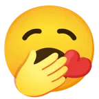 face blowing a kiss + yawning face
