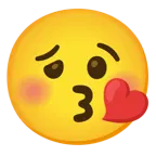 face blowing a kiss + woozy face