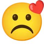 face blowing a kiss + frowning face