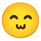 kissing face with smiling eyes + kissing face with smiling eyes