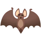 kissing face with smiling eyes + bat