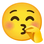 kissing face with closed eyes + kissing face with closed eyes