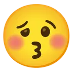 kissing face with closed eyes + woozy face
