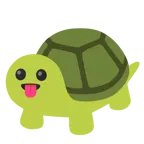 face with tongue + turtle