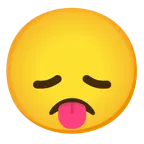 face with tongue + disappointed face