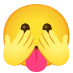 face with tongue + see-no-evil monkey
