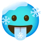 face with tongue + cold face