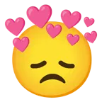 faccina delusa + cuore con freccia