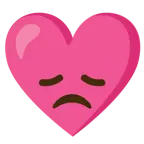 faccina delusa + cuore con fiocco