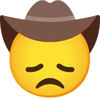 faccina delusa + faccina con cappello da cowboy